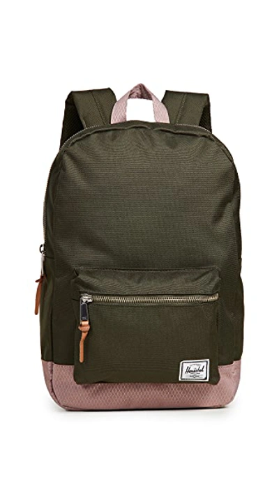 Shop Herschel Supply Co Settlement Mid Volume Backpack In Forest Night/ash Rose