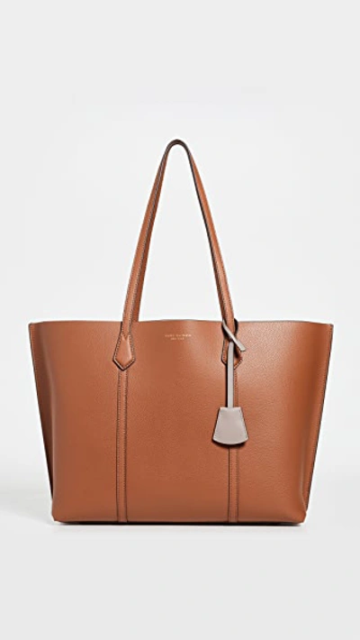 Shop Tory Burch Perry Triple Compartment Tote Light Umber