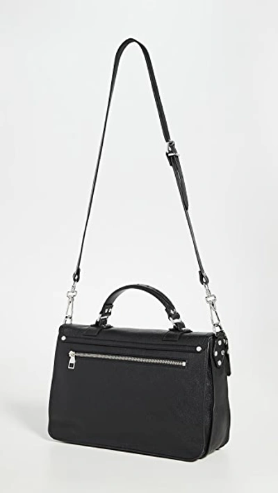 Proenza Schouler Ps1 Medium Satchel Black In Black