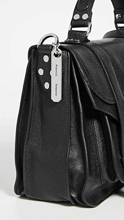 Proenza Schouler Ps1 Medium Satchel Black In Black