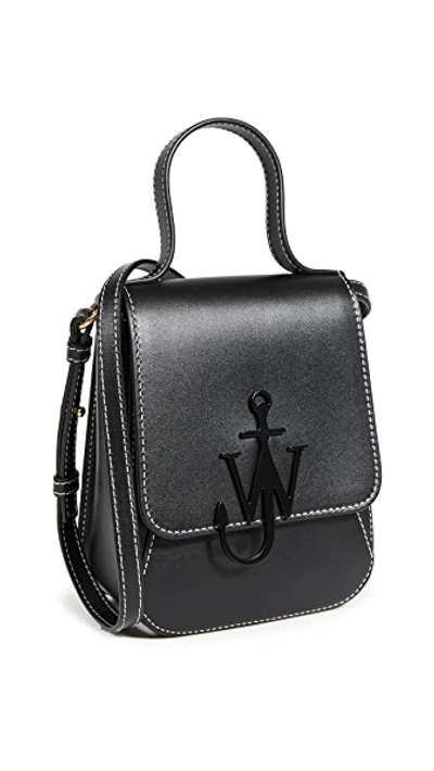 Shop Jw Anderson Top Handle Anchor Bag In Black