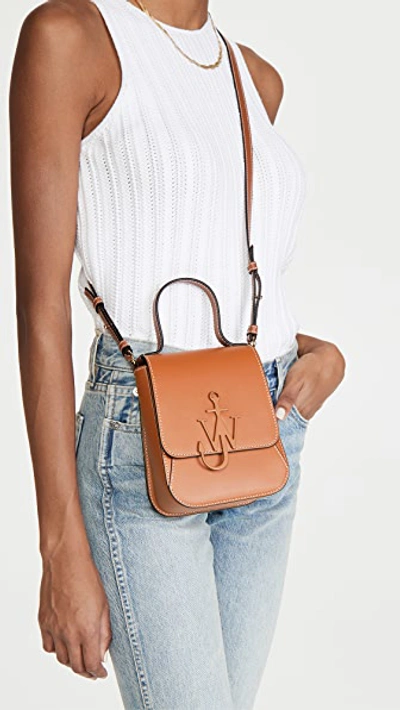 Shop Jw Anderson Top Handle Anchor Bag In Pecan