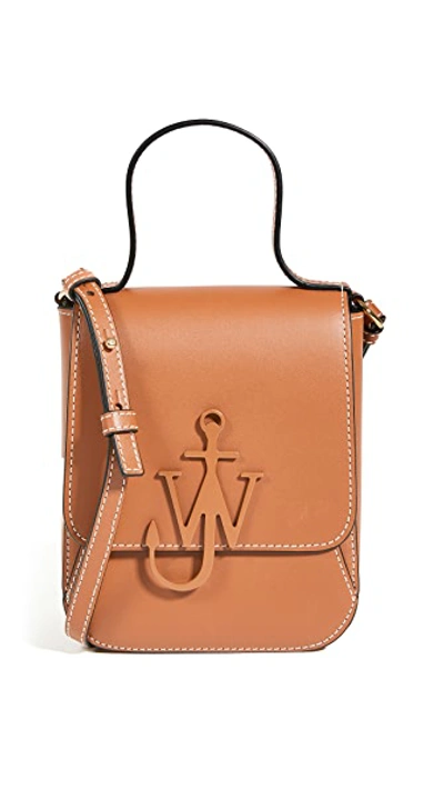 Shop Jw Anderson Top Handle Anchor Bag In Pecan