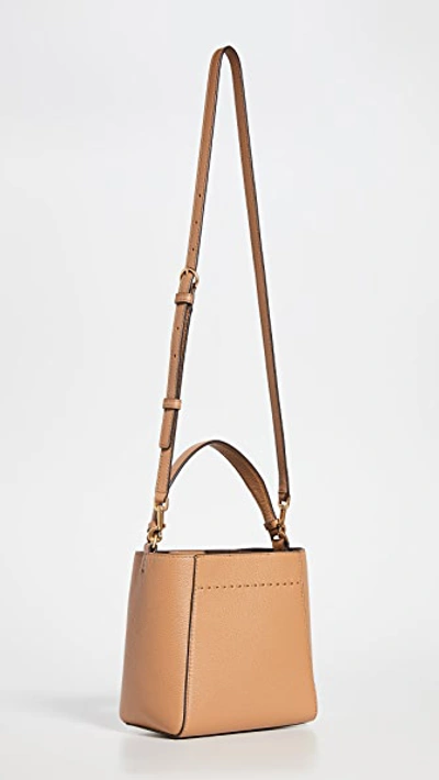 Tory Burch Mcgraw Small Bucket Bag In Tiramisu