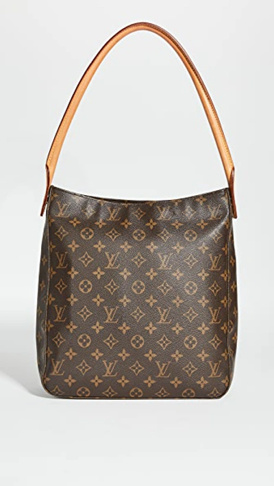 Shop Shopbop Archive Louis Vuitton Looping Gm, Monogram In Brown