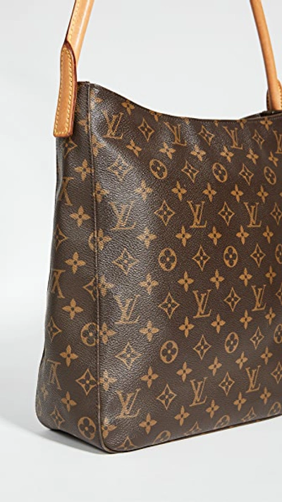 Shop Shopbop Archive Louis Vuitton Looping Gm, Monogram In Brown