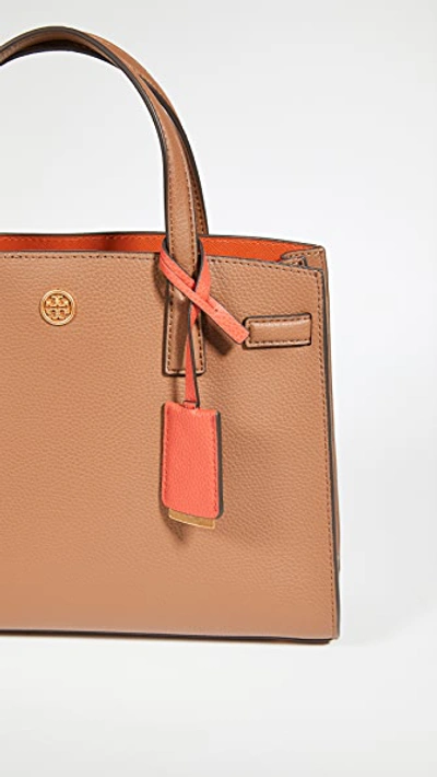 Shop Tory Burch Walker Small Satchel In Moose