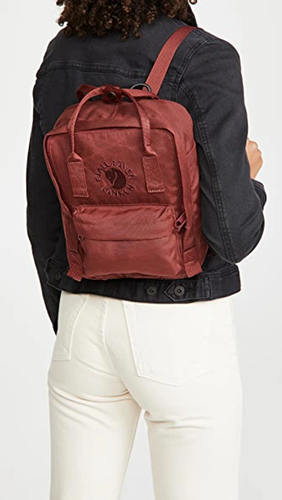 Shop Fjall Raven Re-kanken Mini In Ox Red