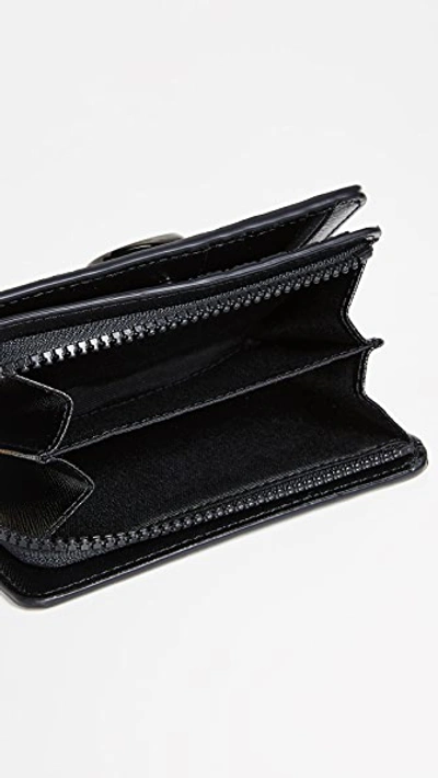 Marc Jacobs Snapshot Leather Wallet In Black