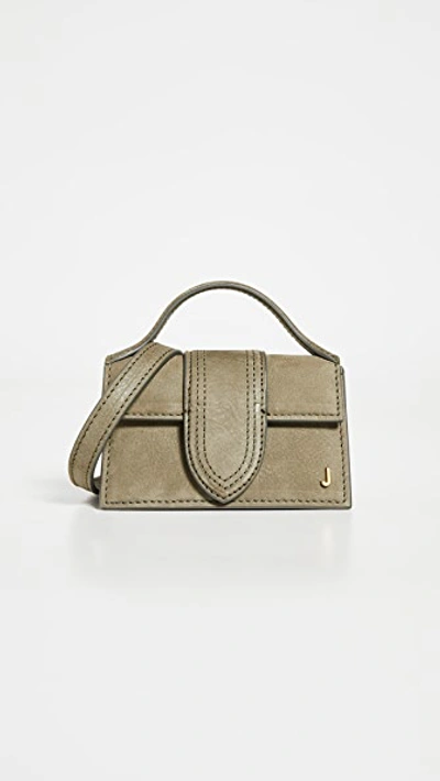 Shop Jacquemus Le Petit Bambino Bag In Dark Green