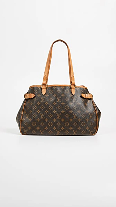 Pre-owned Louis Vuitton Monogram Batignolles Horiz Bag In Brown