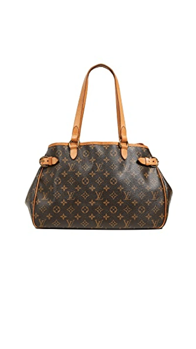 Pre-owned Louis Vuitton Monogram Batignolles Horiz Bag In Brown