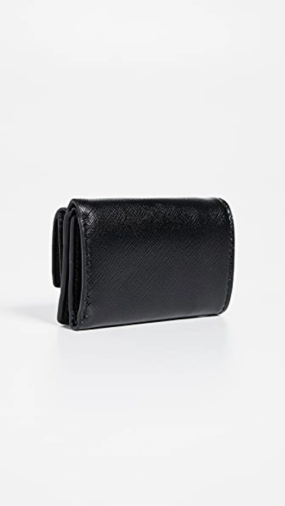 Shop Marc Jacobs Snapshot Mini Trifold Wallet In Black