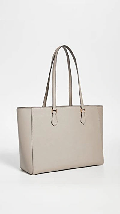 Shop Tory Burch Robinson Tote In Gray Heron