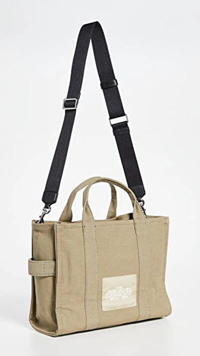 Marc Jacobs Small Traveler Canvas Tote In Slate Green