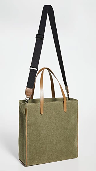 Shop Golden Goose Property Bag Lichen Green/brown/orange