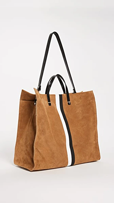 Clare V, Bags, Clare V Simple Stripe Suede Tote Like New
