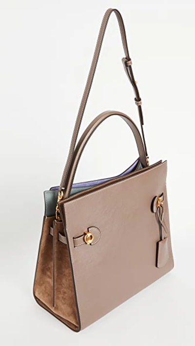 Tory Burch Lee Radziwill Double Bag In Clam Shell | ModeSens