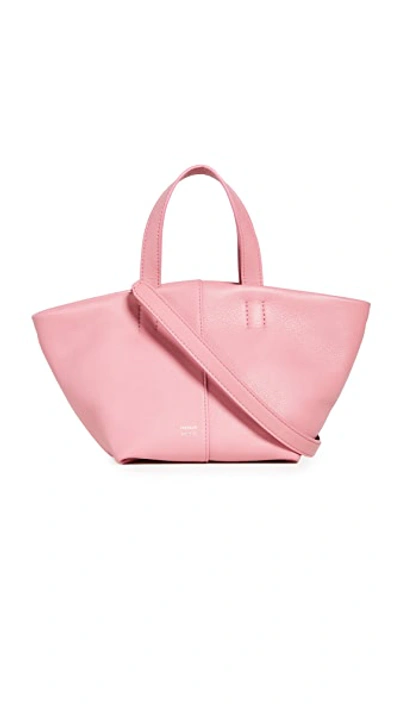 Shop Mansur Gavriel Mini Tulipano Tote In Peony