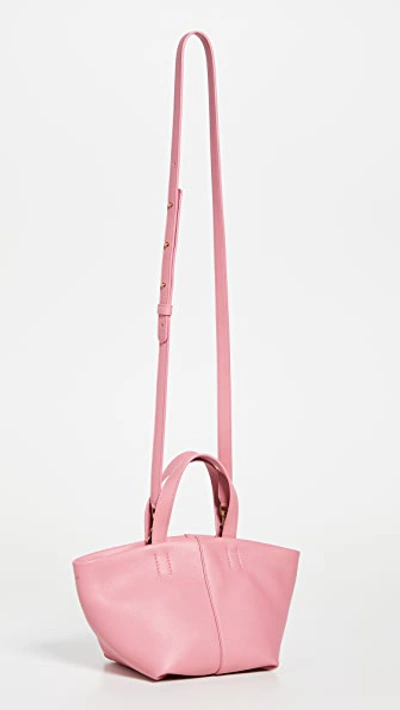 Shop Mansur Gavriel Mini Tulipano Tote In Peony