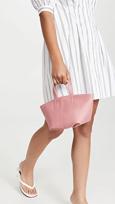 Shop Mansur Gavriel Mini Tulipano Tote In Peony