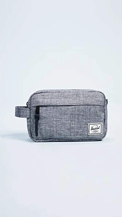 Shop Herschel Supply Co Chapter Carry On Travel Kit In Raven Crosshatch