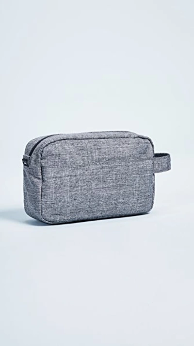 Shop Herschel Supply Co Chapter Carry On Travel Kit In Raven Crosshatch