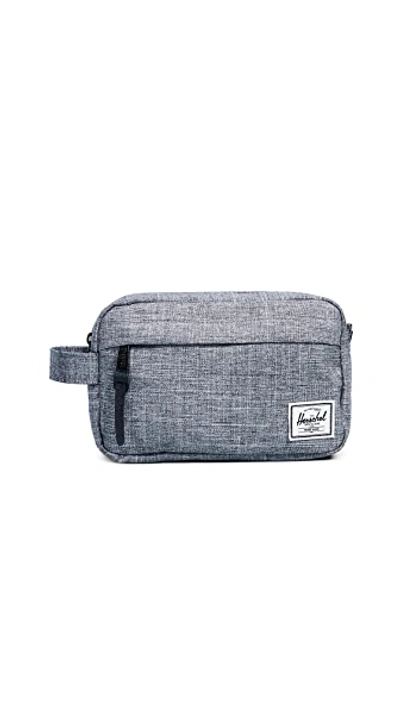 Shop Herschel Supply Co. Chapter Carry On Travel Kit In Raven Crosshatch