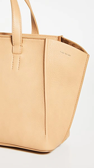 Shop Mansur Gavriel Mini Zip Multitude Tote In Nocciola