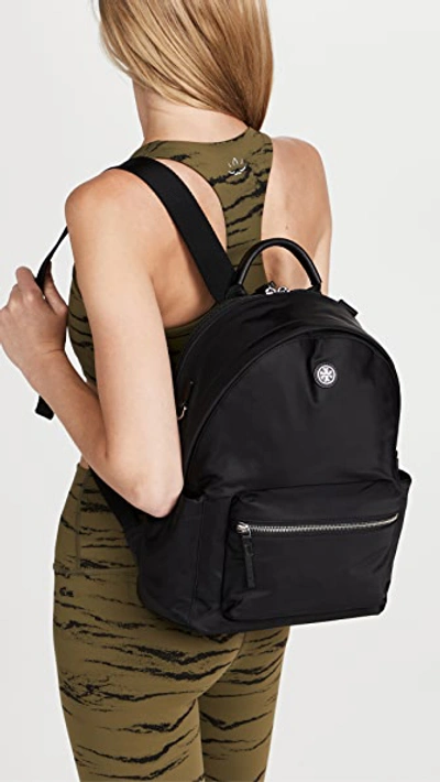 Shop Tory Burch Virginia Zip Backpack Black