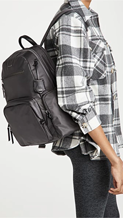 Shop Tumi Carson Backpack In Iron/black