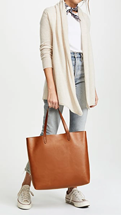 Shop Madewell The Transport Tote English Saddle