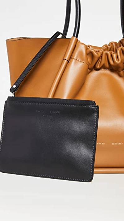 Shop Proenza Schouler Large Ruched Tote In Tapenade