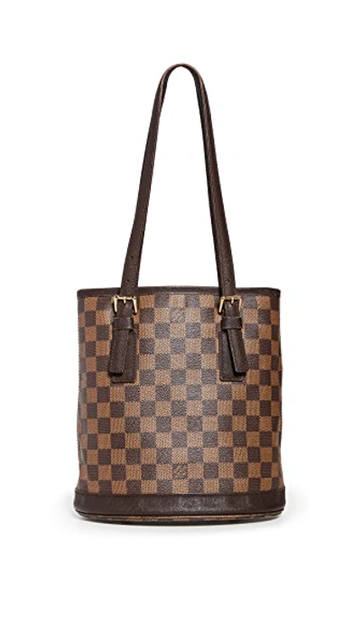Shop Shopbop Archive Louis Vuitton Marais Bucket Bag In Brown