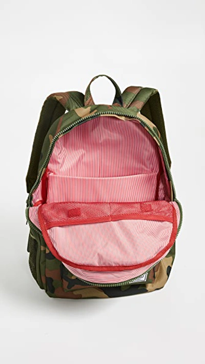 Shop Herschel Supply Co Settlement Sprout Diaper Backpack In Woodland Camo
