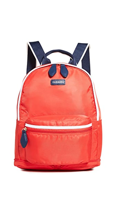 Shop Paravel Mini Fold Up Backpack In Bebop Red