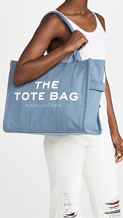 Shop The Marc Jacobs The Large Tote Bag Blue Shadow