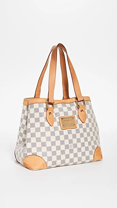 Shop Shopbop Archive Louis Vuitton Hampstead Pm, Damier Azur In White