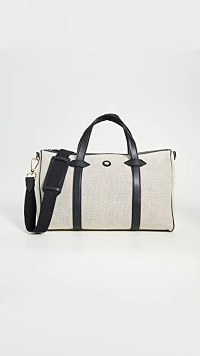 Shop Paravel Mini Main Line Duffle Bag In Domino Black