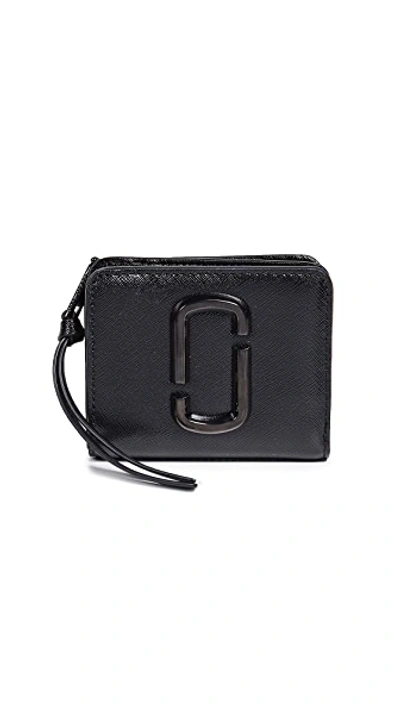 Marc Jacobs Snapshot Mini Compact Wallet In Black