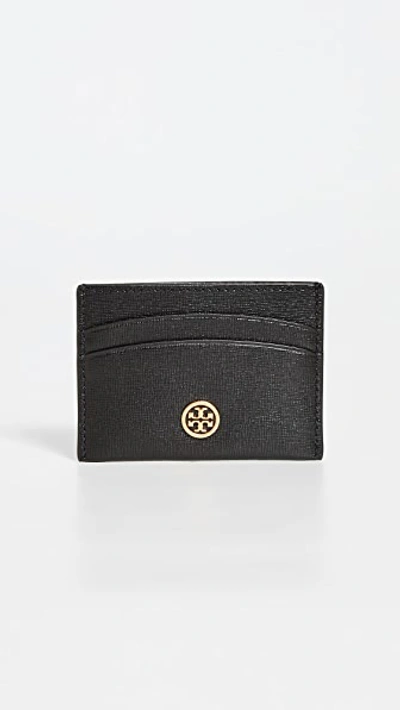 Tory Burch Robinson Card Case In Black