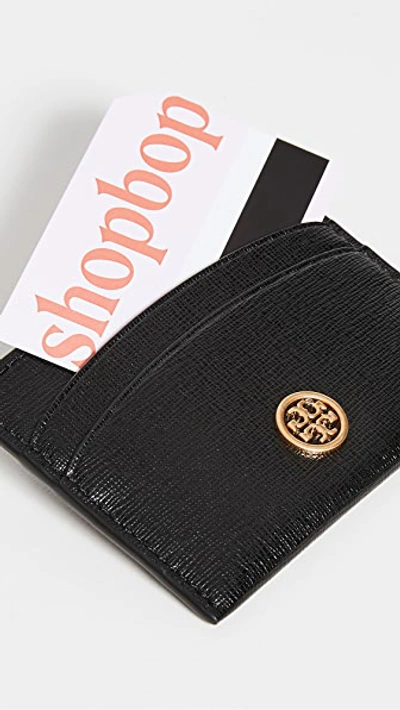 Tory Burch Robinson Card Case In Black