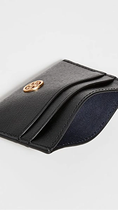 Tory Burch Robinson Card Case In Black