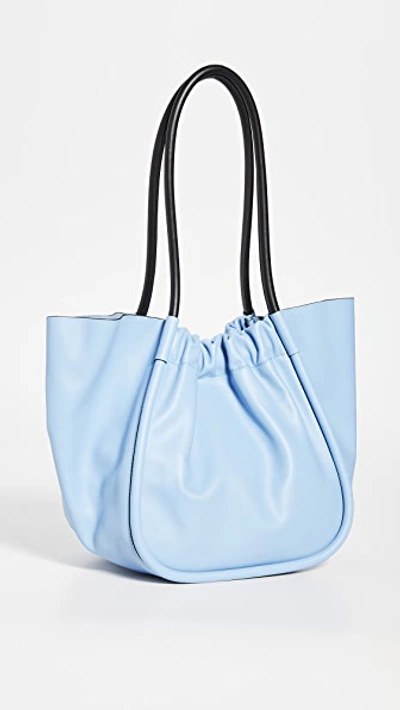 Shop Proenza Schouler Large Ruched Tote In Sky Blue