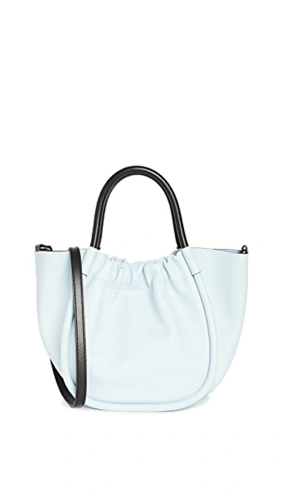 Shop Proenza Schouler Small Ruched Tote In Baby Blue