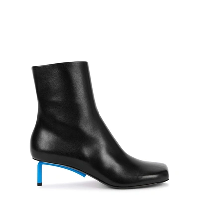 Shop Off-white Allen Black Leather Ankle Boots