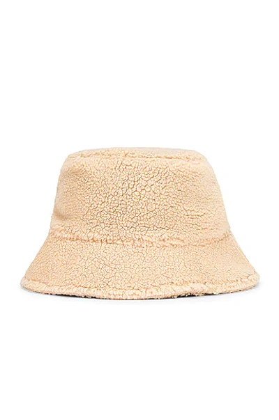 Shop Lele Sadoughi Teddy Bucket Hat In Camel