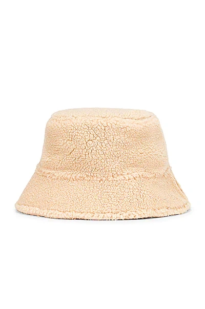 Shop Lele Sadoughi Teddy Bucket Hat In Camel