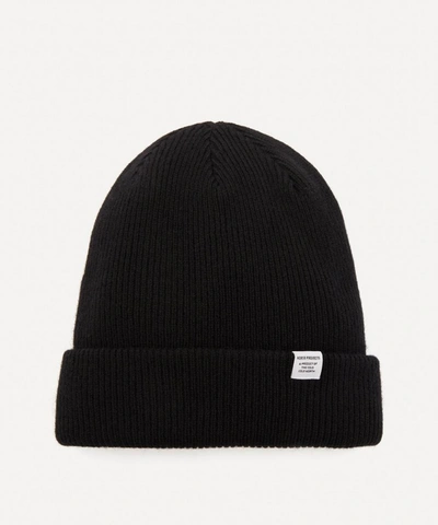 Shop Norse Projects Norse Top Beanie In Black