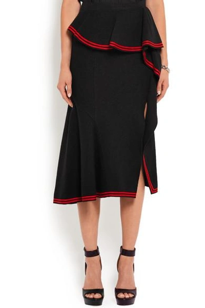 Shop Givenchy Skirt In Black Wool